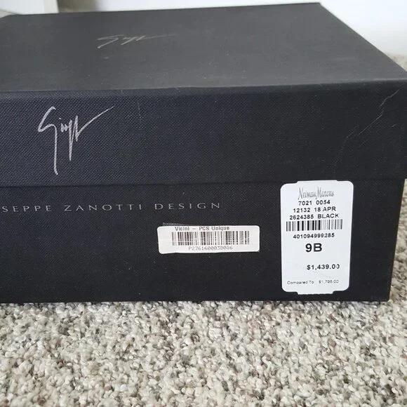 Giuseppe Zanotti Black Suede Venere Crystal Open Toe Heel Stiletto Alien Sandal - Picture 15 of 15